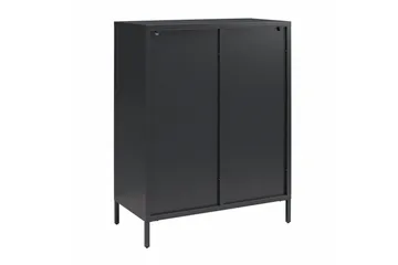Kaappi Luna 80x40x102 cm, Musta - 80x40x102 cm, Musta - Säilytys - Kaappi - Vitriini