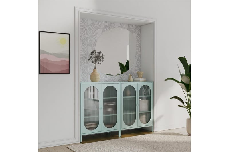 Kaappi Luna 80x40x102 cm, Taivaansininen - 80x40x102 cm, Taivaansininen - Säilytys - Kaappi - Säilytyskaappi