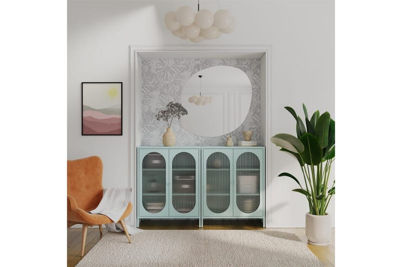 Kaappi Luna 80x40x102 cm, Taivaansininen - 80x40x102 cm, Taivaansininen - Säilytys - Kaappi - Säilytyskaappi