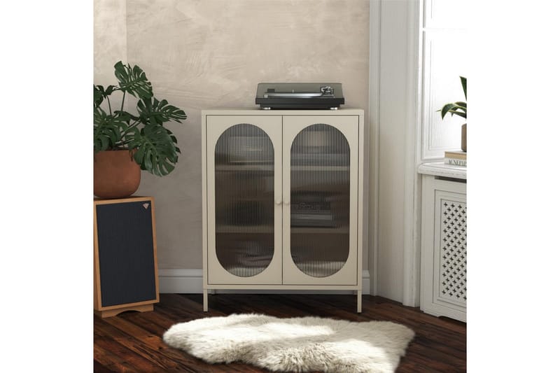 Kaappi Luna 80x40x102 cm, Pergamentti - 80x40x102 cm, Pergamentti - Säilytys - Kaappi - Säilytyskaappi