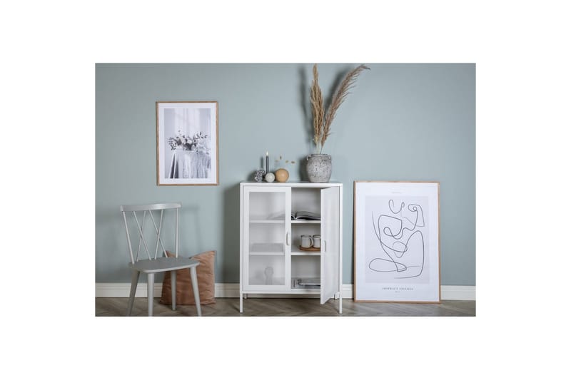 Kaappi Misha - Valkoinen, 40x80x102 - Säilytys - Kaappi - Säilytyskaappi