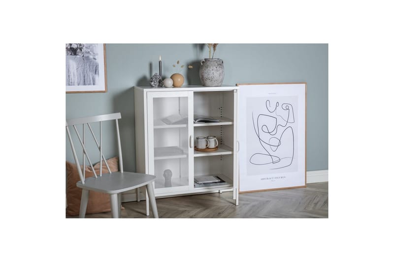 Kaappi Misha - Valkoinen, 40x80x102 - Säilytys - Kaappi - Säilytyskaappi