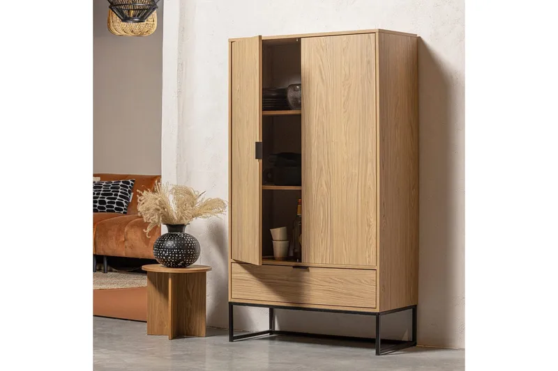 Kaappi Silas 2-ovinen - Tammi, Tammi - Säilytys - Kaappi - Säilytyskaappi