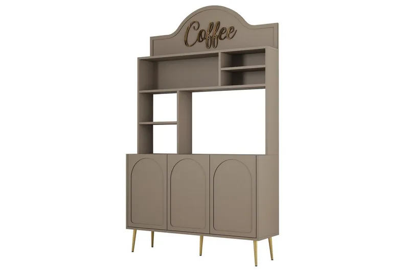 Kahvibaari Kaappi Hazim Kolme Atlas / Kulta, Atlas / Kulta