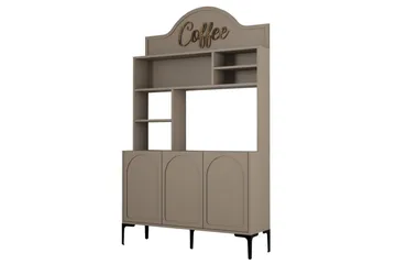 Kahvibaari Kaappi Hazim Kolme Atlas / Musta