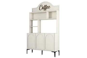 Kahvibaari Kaappi Hazim Kolme Kerma / Musta