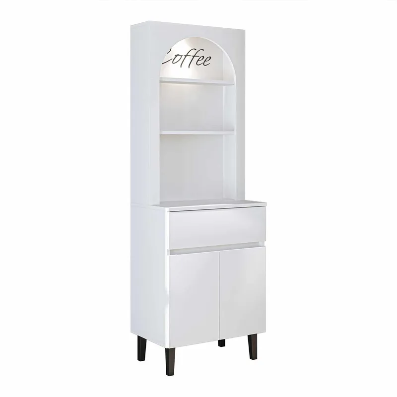 kahvibaarikaappi Kalune Design Ledli (60 x 179 x 41,8 cm) Valkoinen, undefined