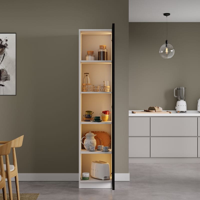 Kahvitaso Hanah Home Nero 1600-222 (40 x 190 x 42 cm) valkoinen - Valkoinen - Säilytys - Kaappi - Vitriini