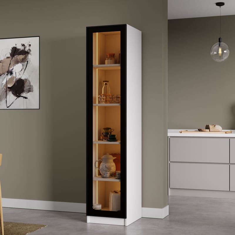 Kahvitaso Hanah Home Nero 1600-222 (40 x 190 x 42 cm) valkoinen - Valkoinen - Säilytys - Kaappi - Vitriini