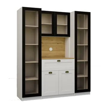 Kahvitaso Hanah Home Nero Duo 1600-223 (160 x 190 x 44 cm) valkoinen - Valkoinen - Säilytys - Kaappi - Vitriini