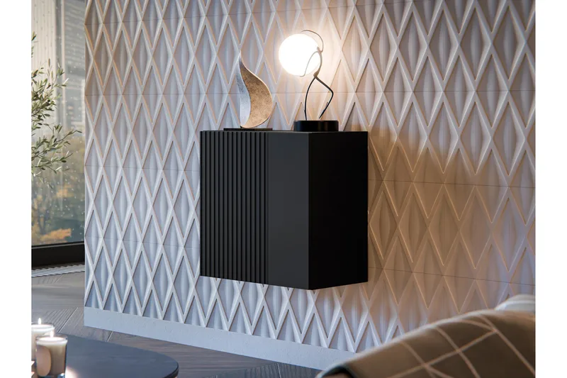 Kangana Highboard - Musta - Säilytys - Kaappi - Säilytyskaappi