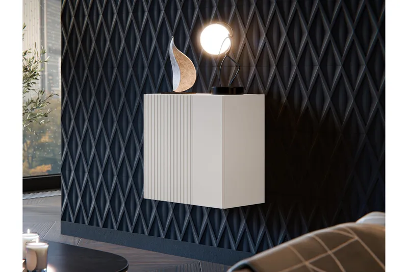 Kangana Vitriinikaappi 50x50 cm - Beige - Säilytys - Kaappi - Vitriini