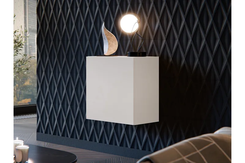 Kangana Vitriinikaappi 50x50 cm - Beige - Säilytys - Kaappi - Vitriini