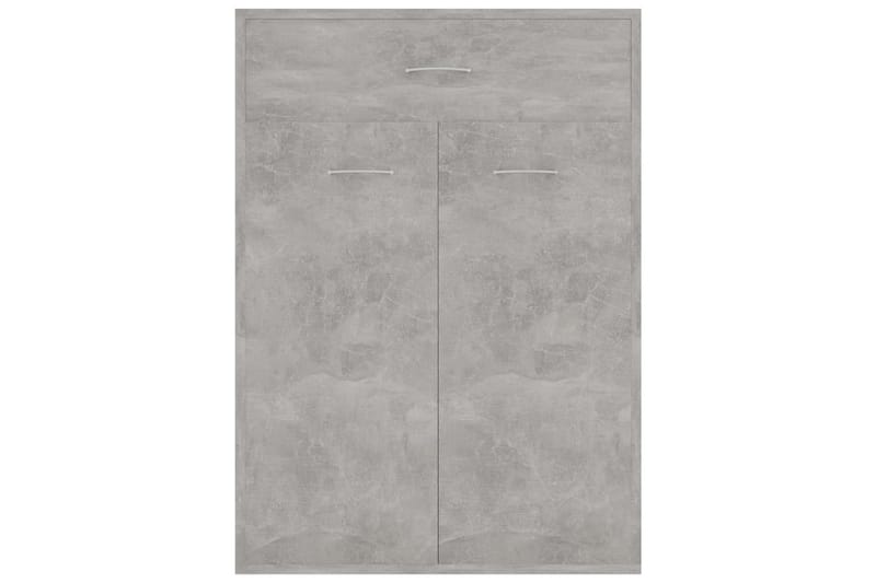 Kenkäkaappi betoninharmaa 60x35x84 cm lastulevy - Harmaa - Säilytys - Kenkäsäilytys - Kenkäkaappi