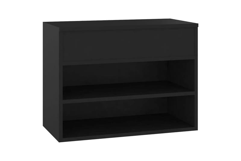 Kenkien säilytyspenkki musta 60x30x45 cm levy - Musta - Säilytys - Kenkäsäilytys - Kenkäkaappi