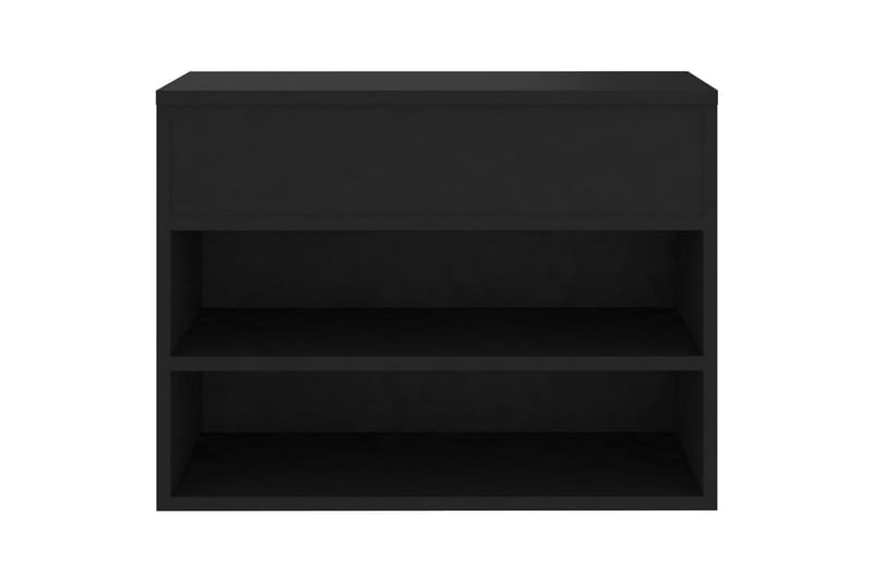 Kenkien säilytyspenkki musta 60x30x45 cm levy - Musta - Säilytys - Kenkäsäilytys - Kenkäkaappi