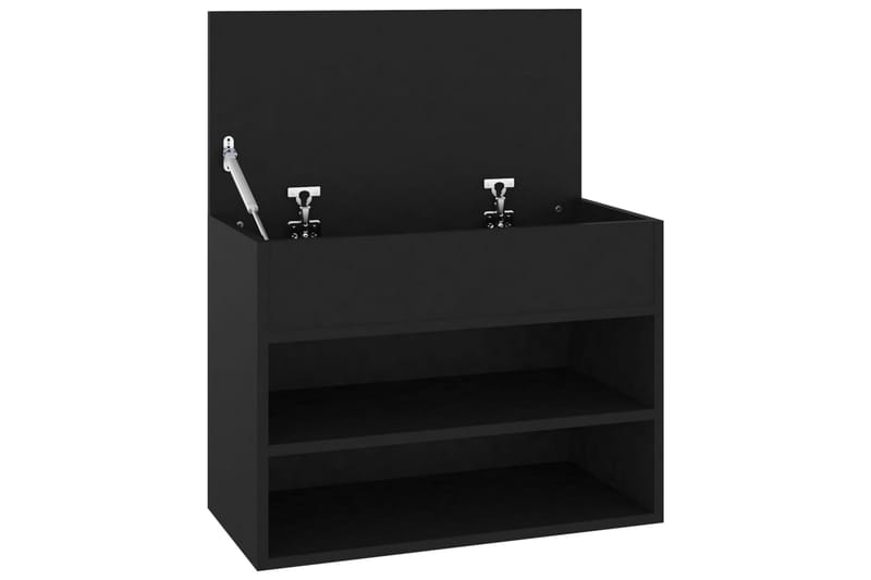 Kenkien säilytyspenkki musta 60x30x45 cm levy - Musta - Säilytys - Kenkäsäilytys - Kenkäkaappi