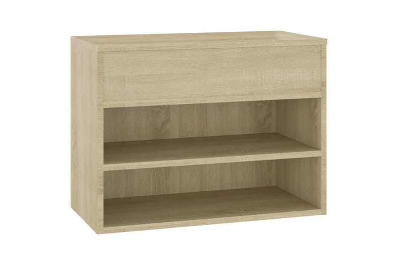 Kenkien säilytyspenkki Sonoma-tammi 60x30x45 cm lastulevy - Ruskea - Säilytys - Kenkäsäilytys - Kenkäkaappi
