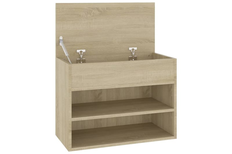Kenkien säilytyspenkki Sonoma-tammi 60x30x45 cm lastulevy - Ruskea - Säilytys - Kenkäsäilytys - Kenkäkaappi