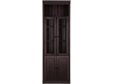 Kirjahylly Loft24 Anita Havana/lakattu - Havana/lakattu - Säilytys - Kaappi - Vitriini
