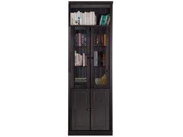 Kirjahylly Loft24 Anita Havana/lakattu - Havana/lakattu - Säilytys - Kaappi - Vitriini