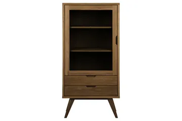 Kolinis Vitriinikaappi 72x145 cm - Ruskea - Säilytys - Kaappi - Vitriini