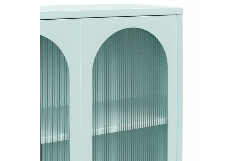 Korkea kaappi Luna Taivaansininen - Taivaansininen - Säilytys - Kaappi - Vitriini