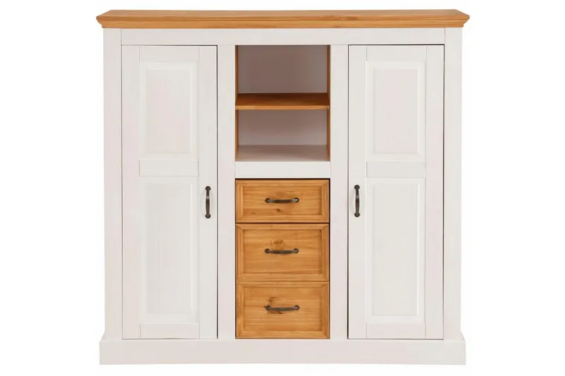 Korkea kaappi Selma Valkoinen - Valkoinen - Säilytys - Kaappi - Säilytyskaappi