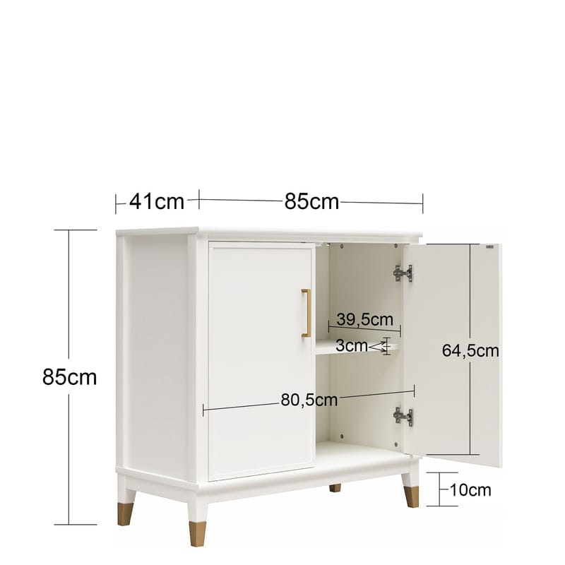 Korkea kaappi Westerleigh Haaleanpunainen - Haaleanpunainen - Säilytys - Kaappi - Säilytyskaappi