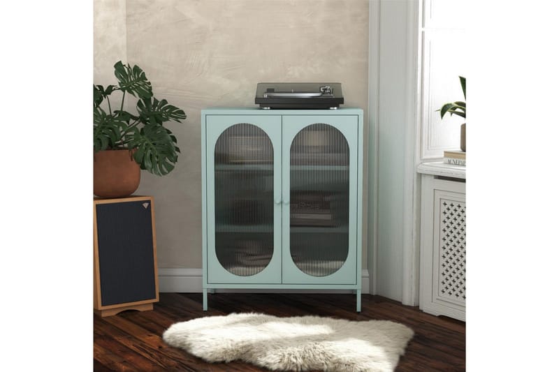 Lääkekaappi Loft24 Kaappi Luna 80x40x102 cm, taivaansininen Light Blue,Blå - Säilytys - Kaappi - Säilytyskaappi