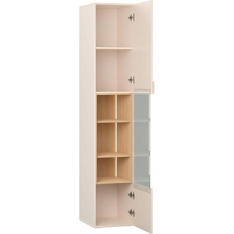 Lasilaatikko 4 You Fresh Kapea - Hiekkabeige - Säilytys - Kaappi - Vitriini