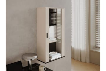 Lyrosen Vitriinikaappi 60x112 cm - Beige - Säilytys - Kaappi - Vitriini