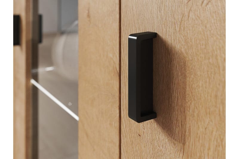 Lyrosen Vitriinikaappi 80x19 cm - Beige - Säilytys - Kaappi - Vitriini