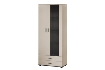 Lyrosen Vitriinikaappi 80x19 cm - Beige - Säilytys - Kaappi - Vitriini