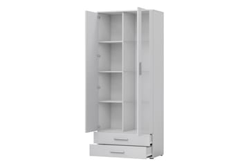 Lyrosen Vitriinikaappi 80x19 cm - Beige - Säilytys - Kaappi - Vitriini