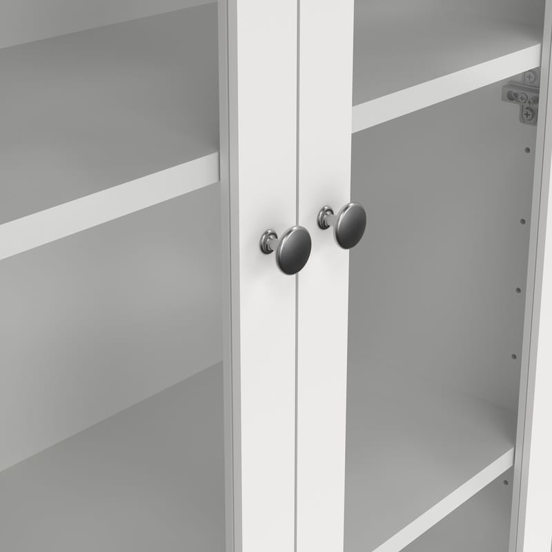 Madrid vitriinikaappi 2 lasiovella 3 laatikolla 78x199 cm - Säilytys - Kaappi - Vitriini