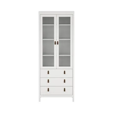 Madrid vitriinikaappi 2 lasiovella 3 laatikolla 78x199 cm - Säilytys - Kaappi - Vitriini