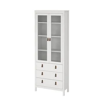 Madrid vitriinikaappi 2 lasiovella 3 laatikolla 78x199 cm - Säilytys - Kaappi - Vitriini
