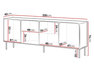 Marros Senkki 200 cm - Beige - Säilytys - Säilytyskalusteet - Senkki
