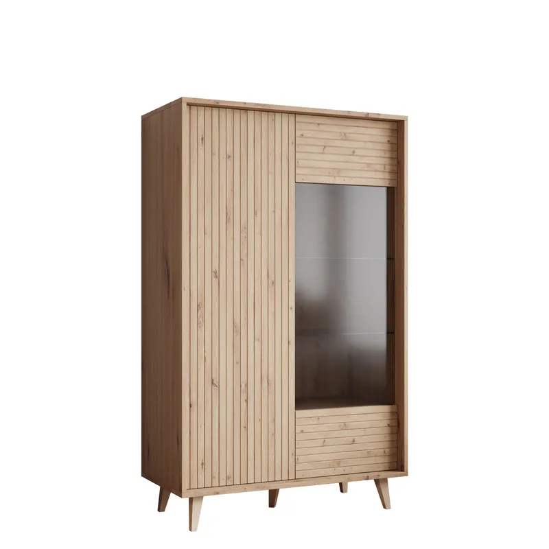 Merlas Vitriinikaappi 86x140 cm, Ruskea