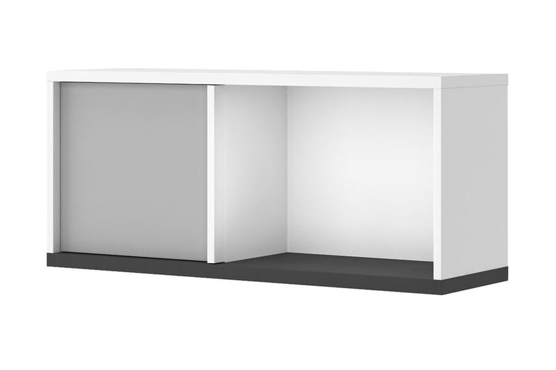Metropolitan Highboard - Valkoinen/Vaaleanharmaa/Musta - Säilytys - Kaappi - Säilytyskaappi
