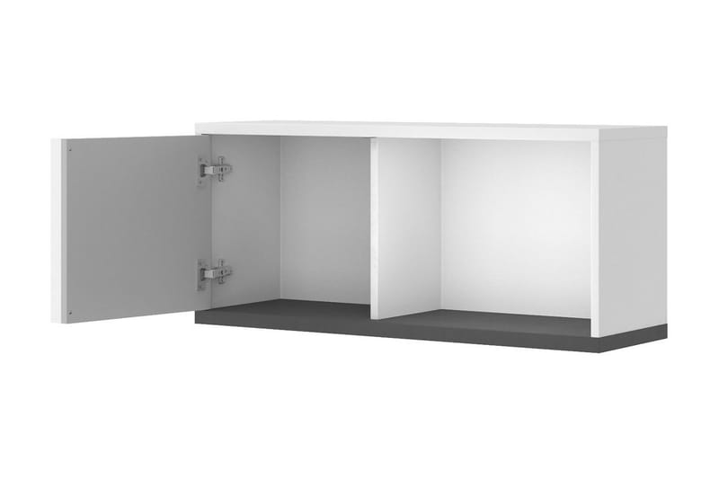 Metropolitan Highboard - Valkoinen/Vaaleanharmaa/Musta - Säilytys - Kaappi - Säilytyskaappi