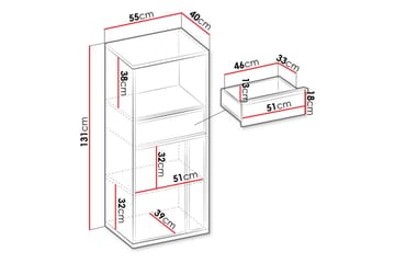 Metropolitan Highboard - Säilytys - Kaappi - Säilytyskaappi