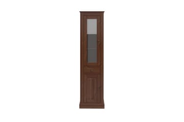 Mille Vitriinikaappi 47x182 cm - Ruskea - Säilytys - Kaappi - Vitriini