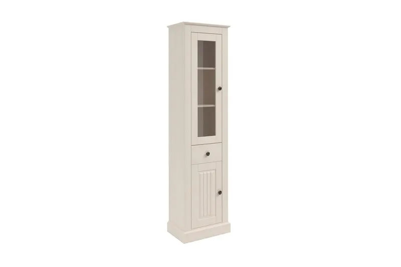 Mille Vitriinikaappi 47x182 cm, Valkoinen