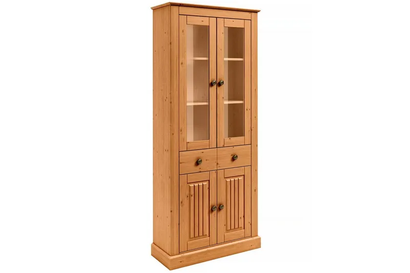 Mille Vitriinikaappi 78x182 cm, Ruskea