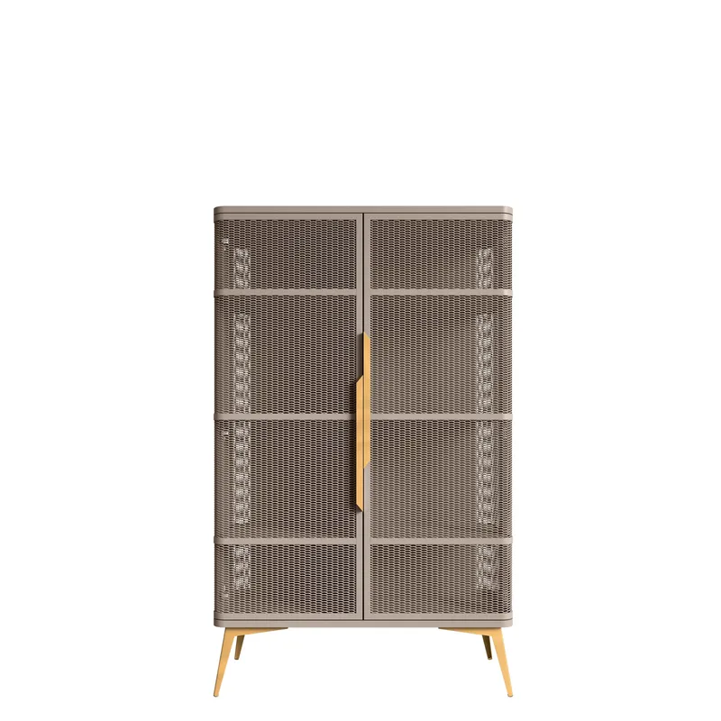 Mireva-vitriiinikaappi 90x145 cm, beige/kulta