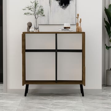 Monikäyttöinen kaappi Homitis Darien (76,5 x 79,5 x 35 cm) Istanbul-pähkinä musta puu - Säilytys - Kaappi - Säilytyskaappi