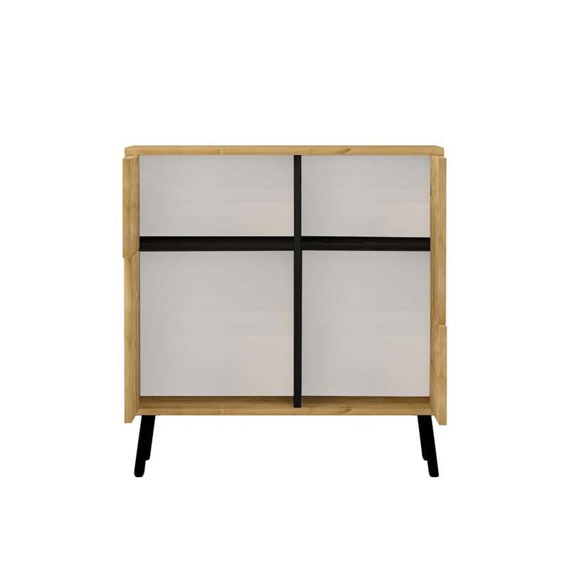Monikäyttöinen kaappi Homitis Darien (76,5 x 79,5 x 35 cm) Sapphire-tammi musta puu - Säilytys - Kaappi - Säilytyskaappi