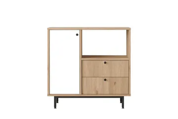 Monikäyttöinen kaappi Miraen Tammipuu / Valkoinen